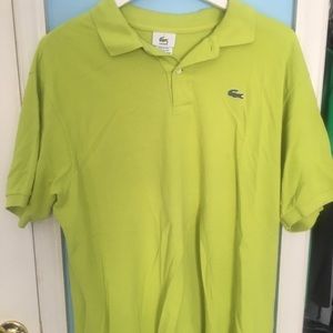 Neon Green Lacoste Polo